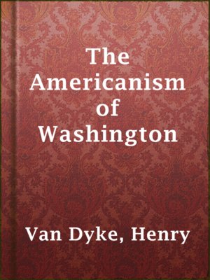 cover image of The Americanism of Washington